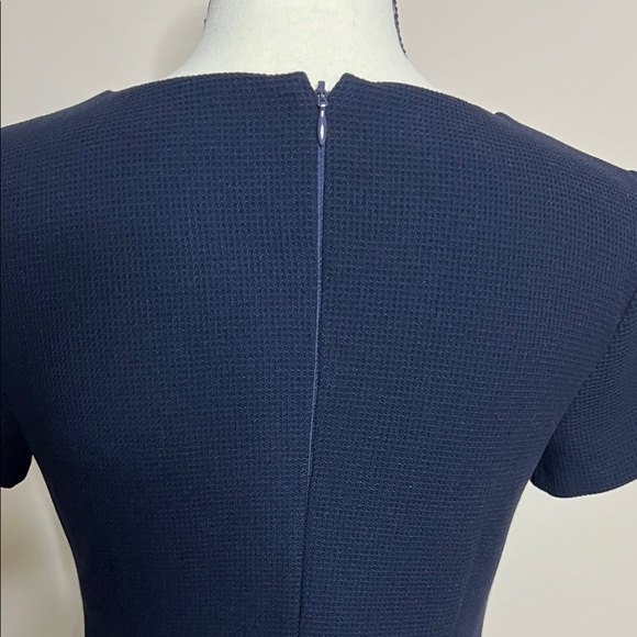 🔵🅿️🌀Vintage Talbots Elegant Navy Blue Dress - Picture 9 of 12